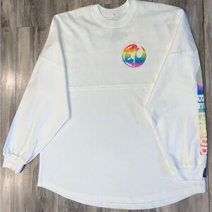 Disney Pride Collection White Shirt with Rainbow Design